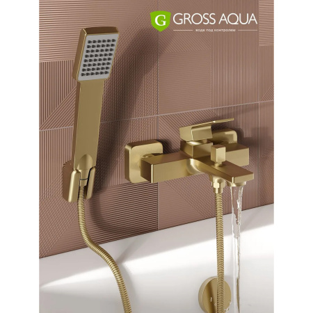 Смеситель в/д GROSS AQUA 2510880GB Грани (Edge), кор. нос