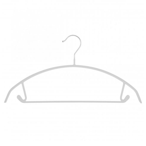 Плечики металлические с противоскользящим покрытием Барбара белый 42см 75406