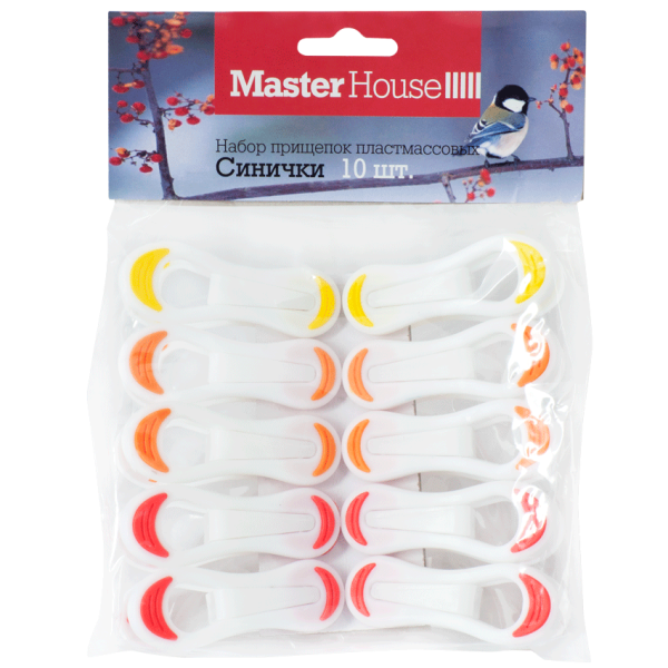 Набор Синички прищепок пластмассовых 10 шт 60381