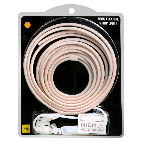 Лента гибкая светодиодная неоновая с вилкой питания 220 В-COB - комплект из 288D, 5 м