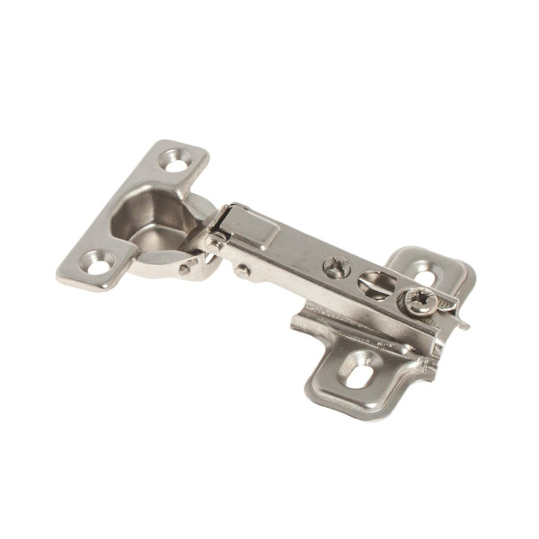 Петля меб. SLIDE-ON mini накл.95* с отв.пл (белый цинк 2 шт)