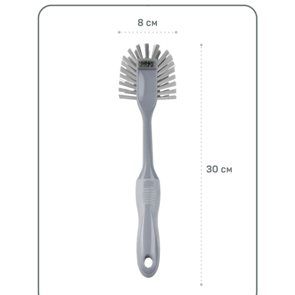 Щетка универсальная Вжик-4 серый с красным 75546