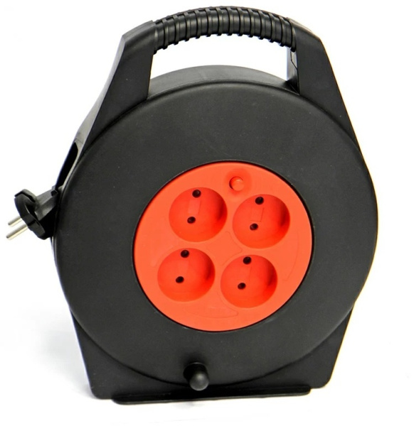 Катушка (4места 2p 2х1мм2, 10А/1,3кВт/220В с термозащитой IP20) UNIT 10м (1) NEW