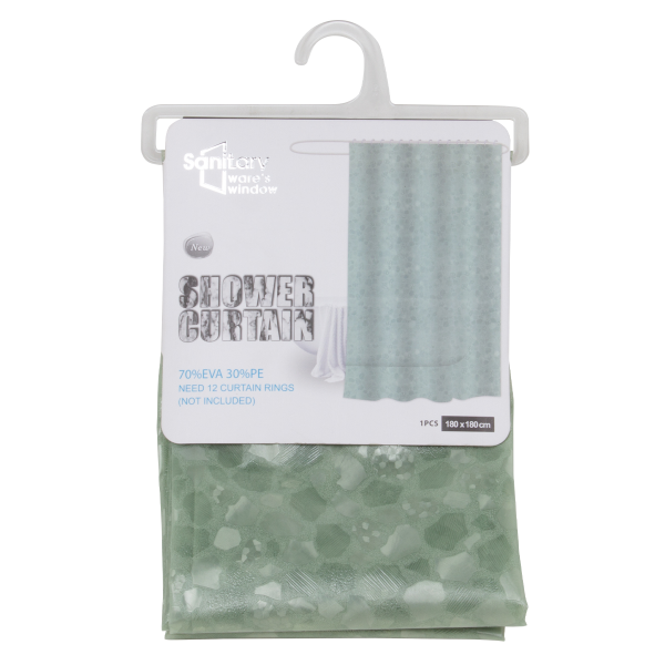 Штора для ванной комнаты Sanitary 180х180 см Eva мята 3160 CN