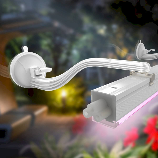 Кронштейн для фитоламп и фитосветильников ЭРА FITO-Hanger 2Х комплект кронштейнов на присоске, в упа