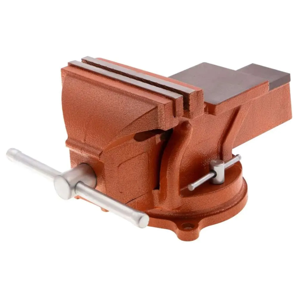 Тиски слесарные, 150 мм, поворотные, с наковальней// SPARTA