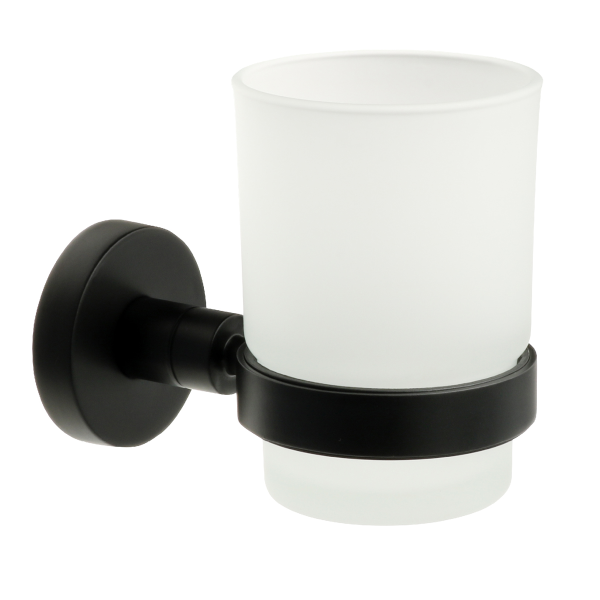 Стакан одинарный FIXSEN "COMFORT BLACK" черный FX-86006