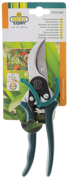 Секатор с алюминиевыми рукоятками, плоскостной, 210 мм, RACO '140C