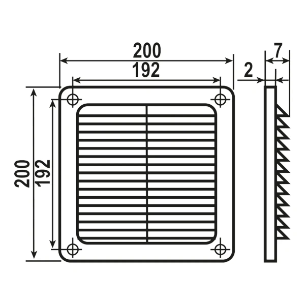 Решетка ZERNBERG Seria3 2020 с бортом
