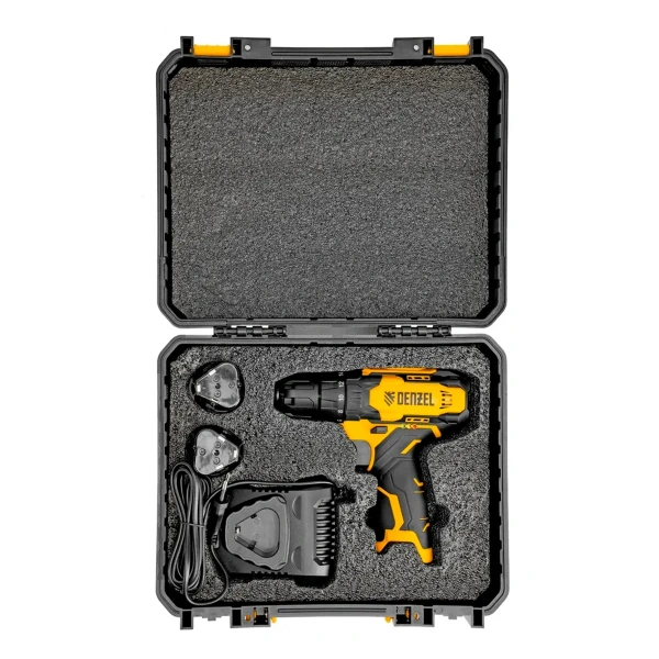 Дрель-шуруповерт аккумуляторная CDQ-12, Li-Ion, 12 В// Denzel