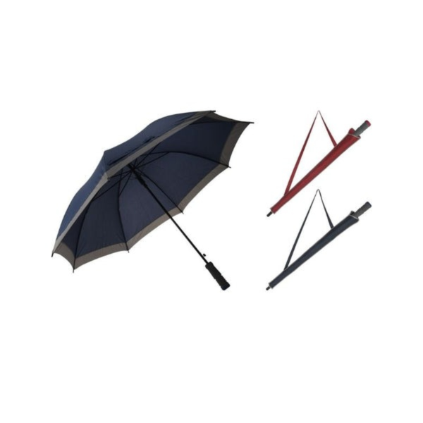 Зонт трость с ремешком 2 цв в ассортименте DB7250580 К