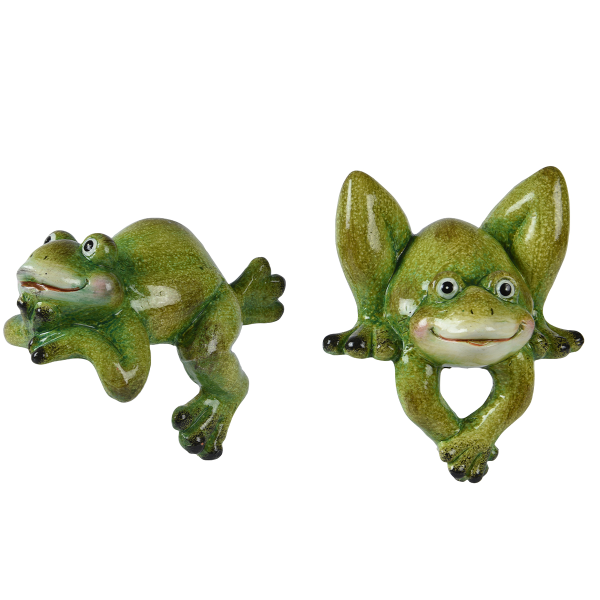 Фигурка садовая Лягушка 15,5х10,5х7,6 см 2 дизайна в ассорт. 829466 Kmg