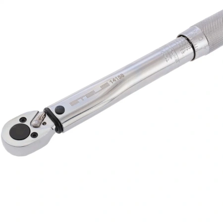 Ключ динамометрический,  5-24 Нм, 1/4", CrV, хромир.//STELS