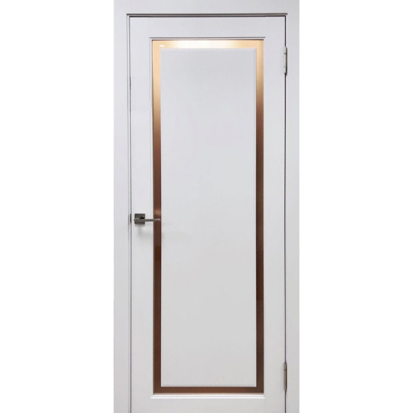 Дверное полотно ДО Прага (белый матовый) ПП 2,0*0,6