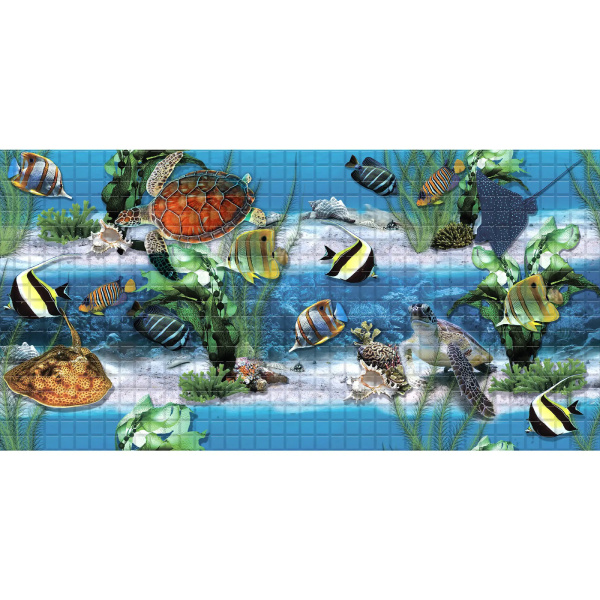 Панель ПВХ 0,4 Мозаика "Подводный мир" 4627198190038