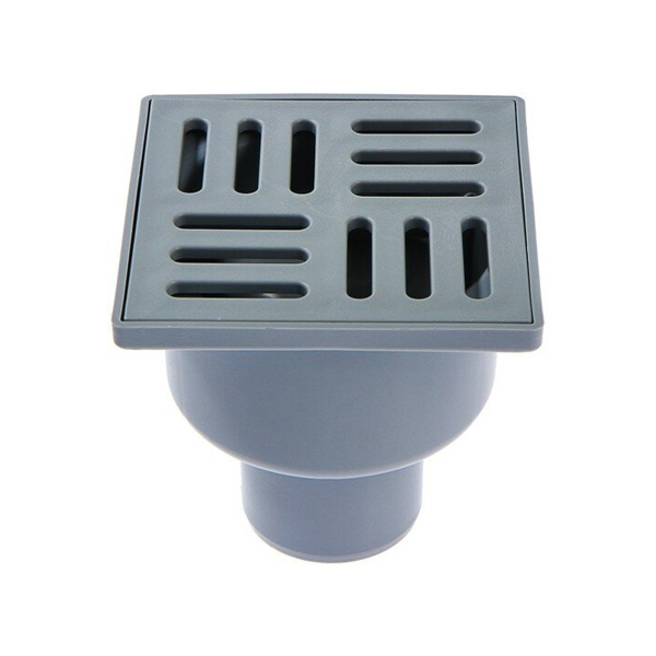 Трап Ани Пласт вертикальный нерегулируемый ТА 5210  с выпуском 50 мм, с пласитк решеткой 15х15см (16