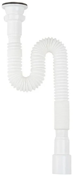 Гофрасифон Aquant F213-55-MR   1 1/4"x40/50 удл с мет решеткой