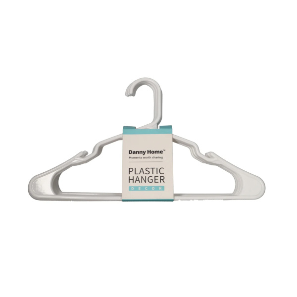 Набор вешалок для одежды DH 10шт белый PH034W-10