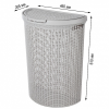Корзина для белья Econova ECO STYLE 45 л Светло-серый