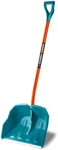 Лопата снеговая GRINDA Alu-600 PROLine алюминиевый черенок, пластиковый ковш 590мм (39942)