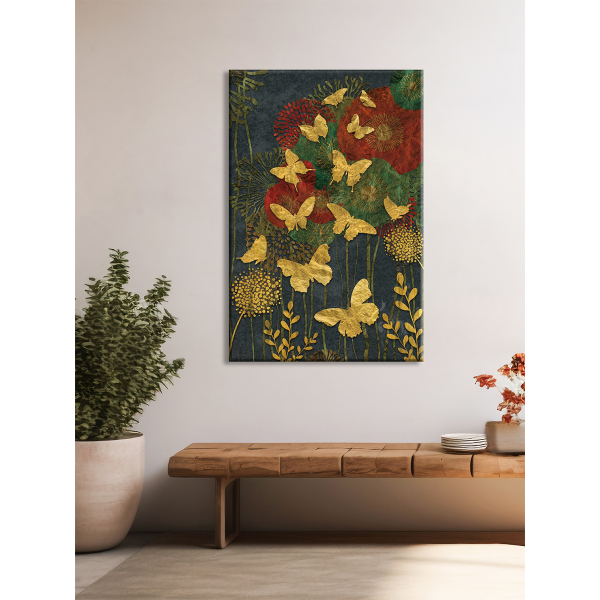 Канвас IDEA Бабочки на лугу, Абстракция 70х105 см CT7-04