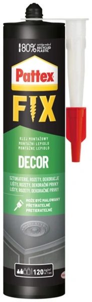 Клей монтажный Pattex Fix Decor 380 G, 12