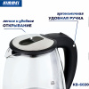 Чайник HIMMEL KB-6020, 2 л, 1500 Вт, закрытый нагревательный элемент, стекло пластик, черный