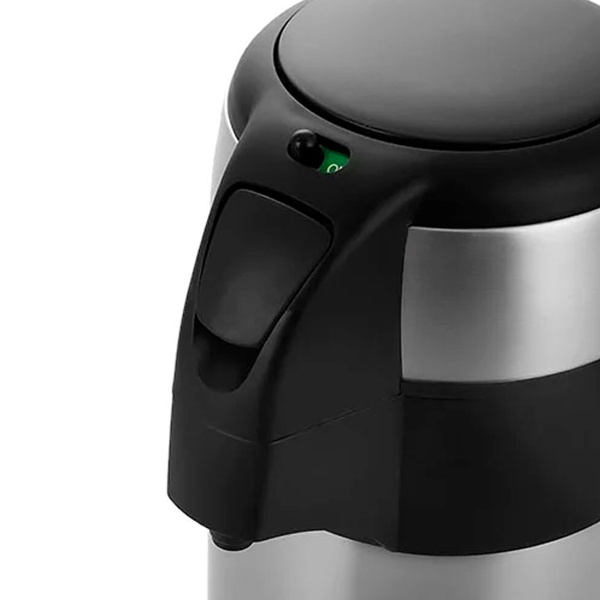 Термос Арктика 501-2500 с пневмонасосом вакуумный 2500 мл серебристый