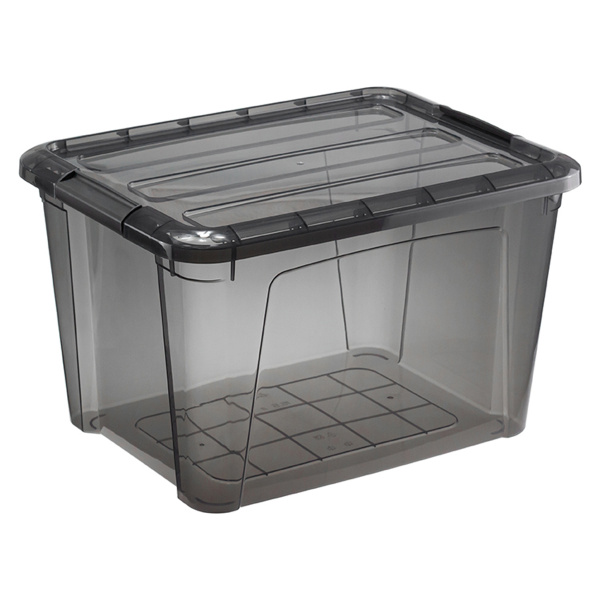 Ящик для хранения IDEA КИП с замками 15,5л серый прозрачный М 2337
