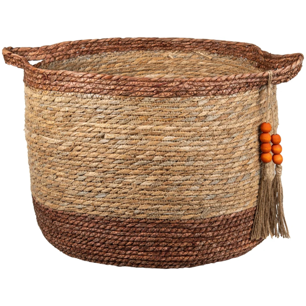 Корзина для хранения Natural House Бразилия D47хН33 см, натуральный, шоколадный UC-243 XL Корзина для хранения Natural House Бразилия D47хН33 см, натуральный, шоколадный UC-243 XL