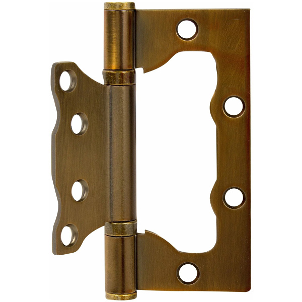 Петля универсальная накладная "бабочка"бронза DUET F-100*75*2.5 AB(блистер),(2шт/уп,50уп/кор)