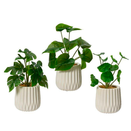 Растение искусственное в горшке scindapsus, lotus leaf, monstera 3 вида в ассортименте 808554 Kmg