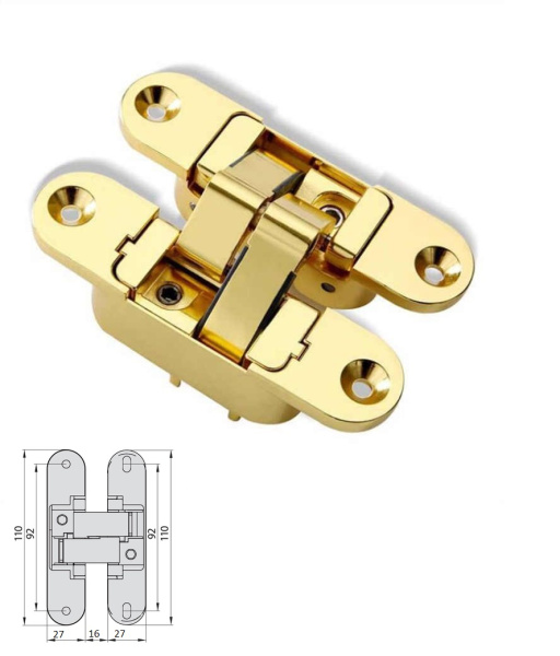 Навес скрытый VL VB60 SB левый мат.золото