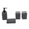 Набор для ванной комнаты Bathlux light gray (дозатор, 2 стакана, мыльница) 73160