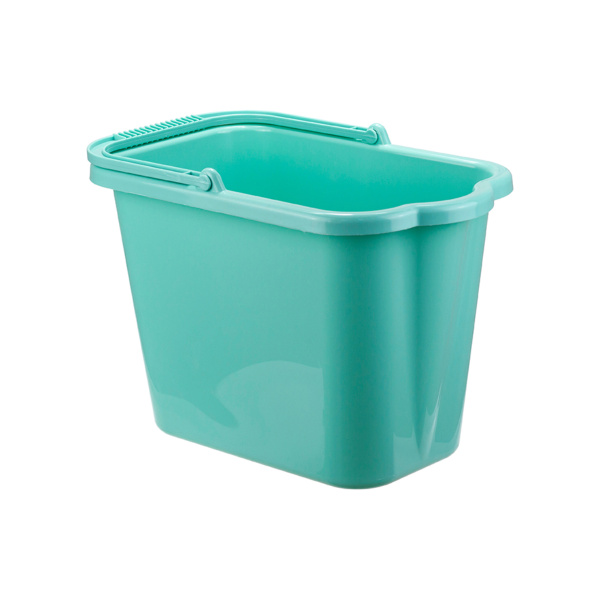 Ведро прямоугольное 9,5л   аквамарин М 2420
