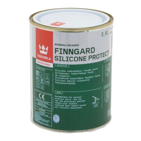 Краска фасадная силиконовая Finngard Silicone Protect Baza AP 0,9L Краска фасадная силиконовая Finngard Silicone Protect Baza AP 0,9L