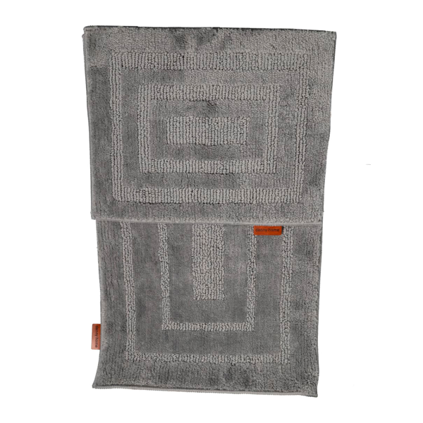 Набор ковриков для ванной комнаты 50х80+50х40 см DH серый RM23-01