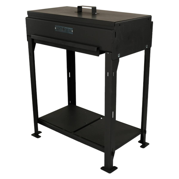 Мангал Центр Тепла 60,3Х34,5х76 см сталь 3 мм с крышкой