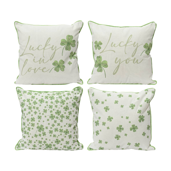 Подушка декоративная Kaemingk Clover 45х45 см 4 диз.в ассорт. 878468