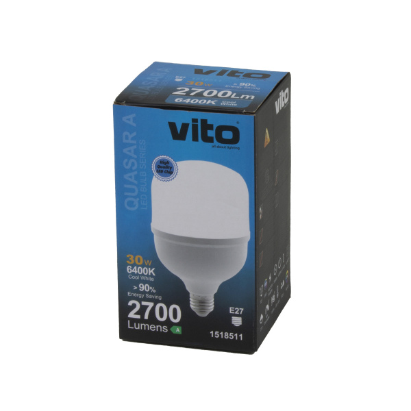 Лампа светодиодная VT/QUASAR-A/30W/E27/T100/6400K/TORCH BULB