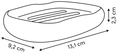 Мыльница OLEYA 13,1х9,2х2,3 см беж 213314
