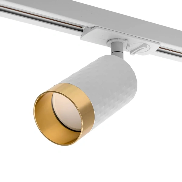 Светильник трековый WOLTA WTL-GU10/10WG под лампу GU10 Белый / Золотой CELLA