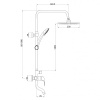 Душевая система со смесителем Basic GA9005SMD01