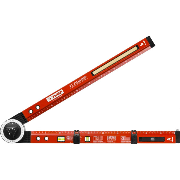 Уровень-угломер складной ЗУБР 500 мм (34740)