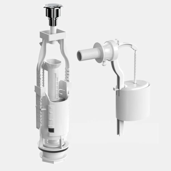 Комплект арматуры BERGES Eko 12 однокнопочный, боковой клапан Комплект арматуры BERGES Eko 12 однокнопочный, боковой клапан