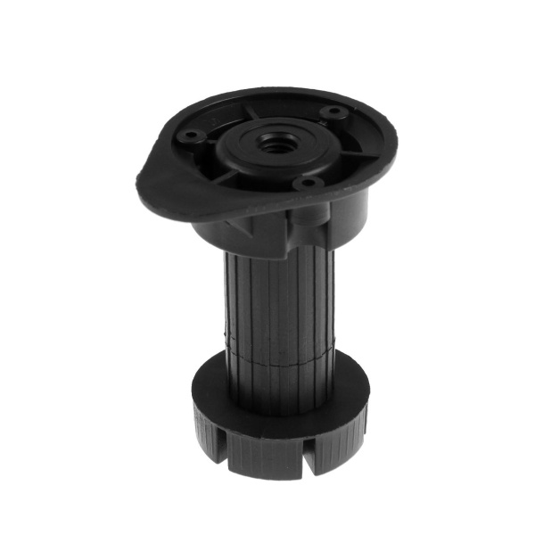 Опора цок. пласт. рег.  95-125мм, разборная, (без винта и клипсы) (черный 1 шт)