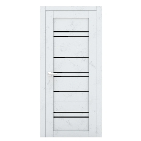 В2 Полотно дверное 800 бетон светлый (черное стекло) В2 Полотно дверное 800 бетон светлый (черное стекло)