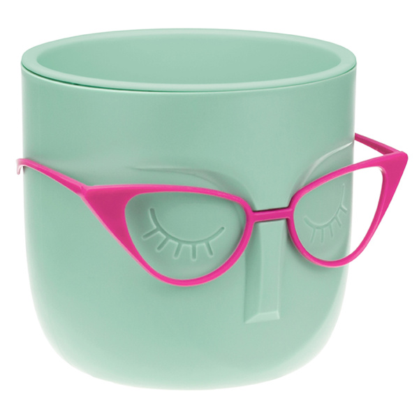 Кашпо IDEA МАРИ D115мм 0,65л со вставкой Фисташковый