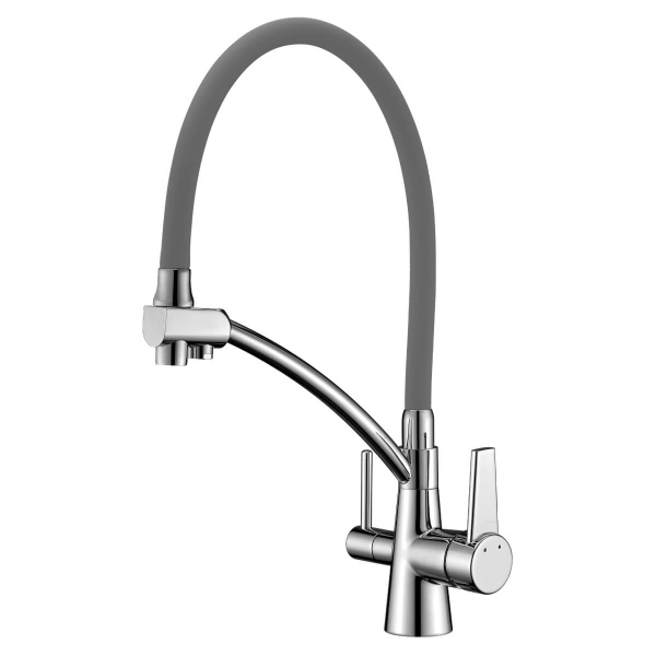 Смеситель д/к Lemark Comfort LM3071C-Gray с подключением к фильтру, хром Смеситель д/к Lemark Comfort LM3071C-Gray с подключением к фильтру, хром