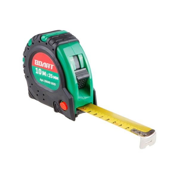 Рулетка 10м/25мм обрезин. корп. ВОЛАТ (быт.), арт.20040-1025